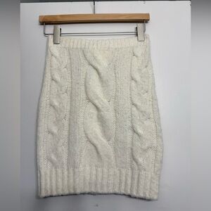 Sportmax Cable Knit White Top